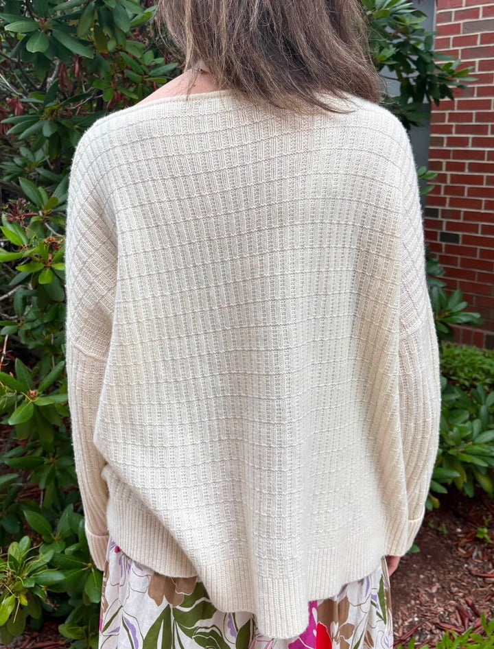 Cortland Park Textured Cashmere Sweater - Size XS