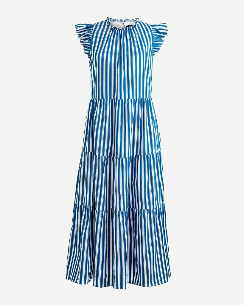 J Crew Dobby Dress in Cabana Stripe - Size Small
