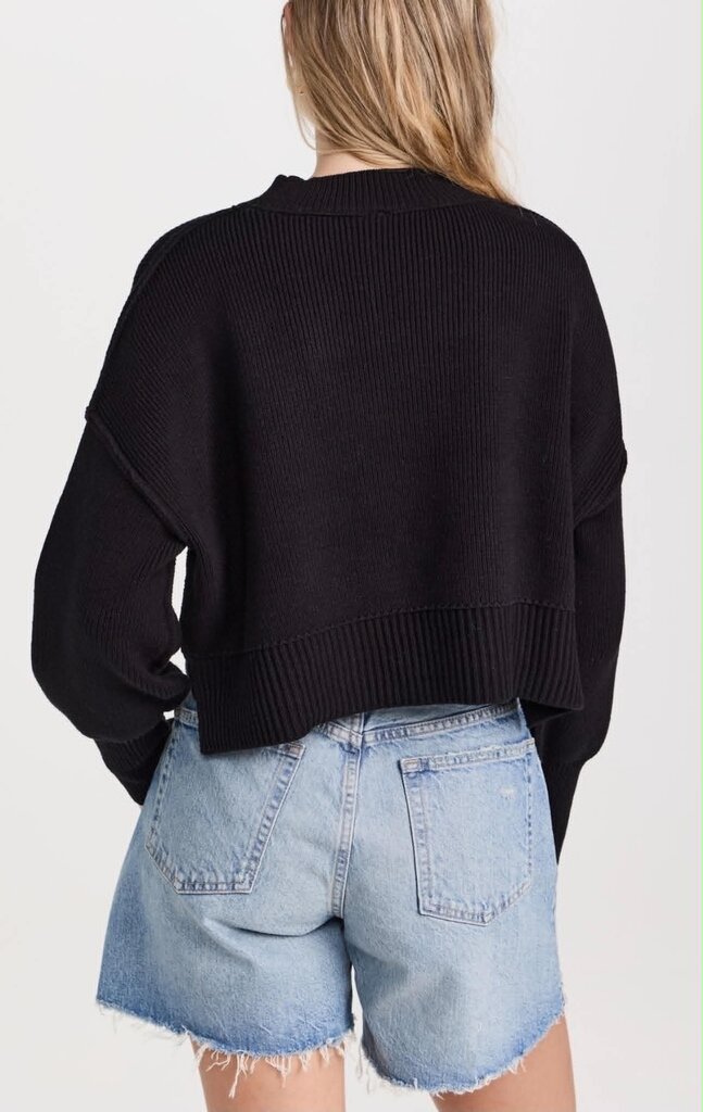 Free People Easy Street Crop Pullover Sweater - Size Small