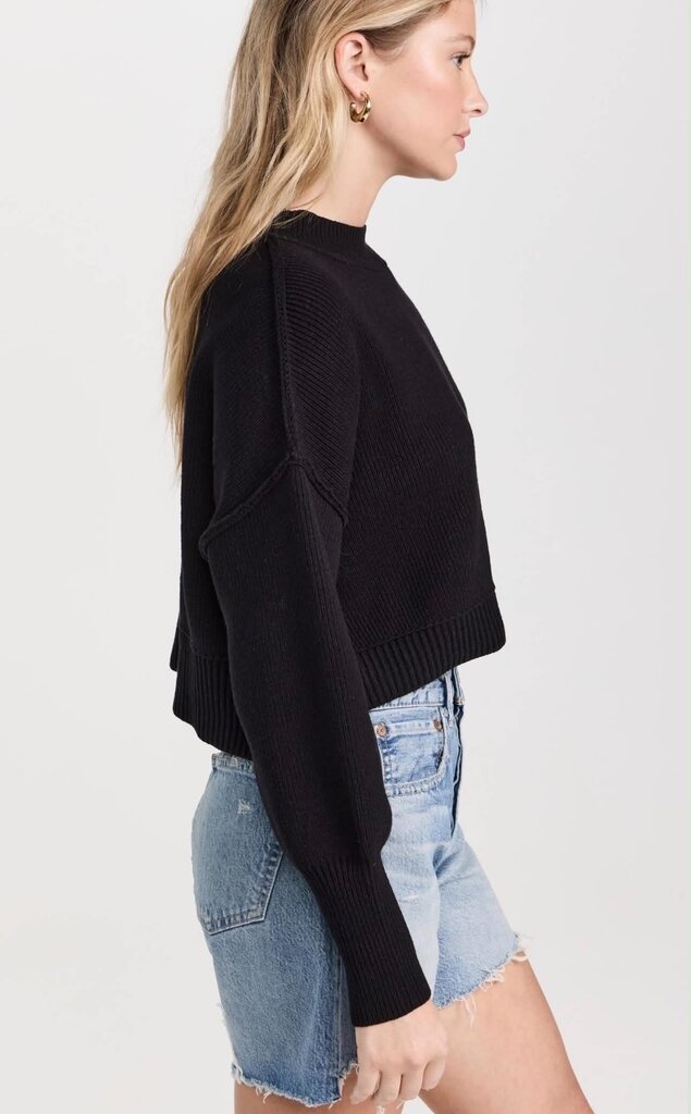 Free People Easy Street Crop Pullover Sweater - Size Small