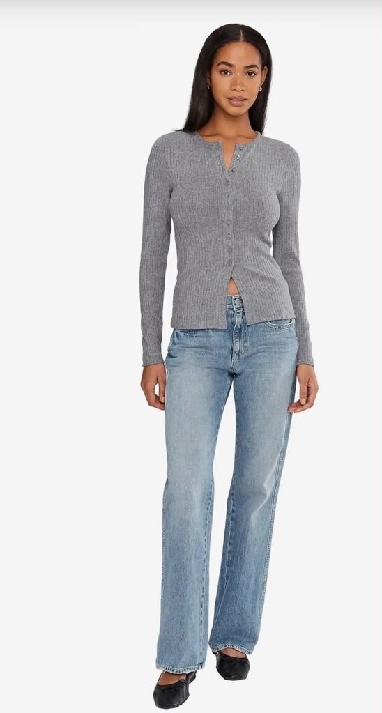 Madewell Texture Mockneck Cardigan - Size Small