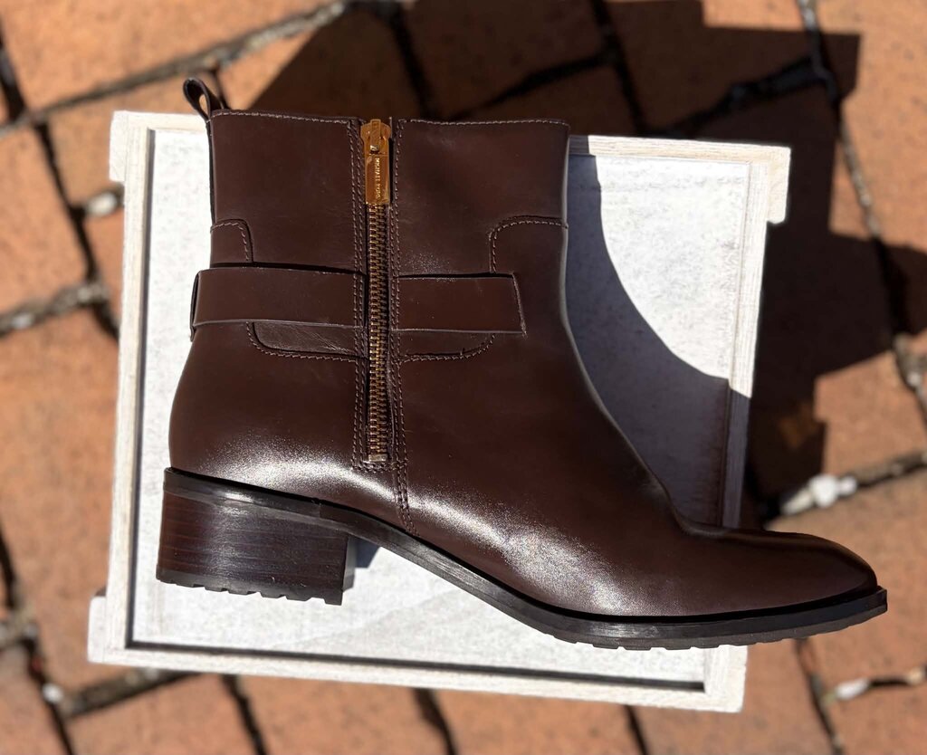 Michael Kors Ryan Leather Ankle Boots - Size 8.5