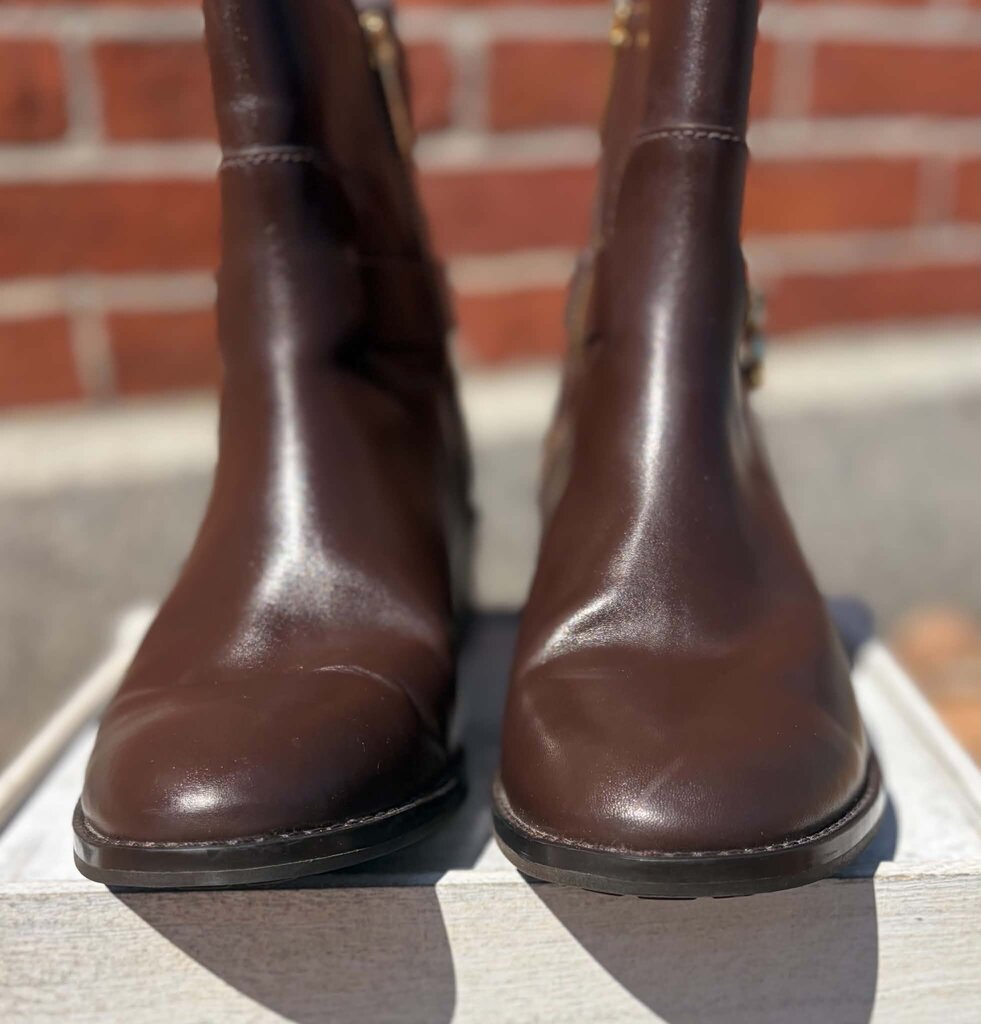 Michael Kors Ryan Leather Ankle Boots - Size 8.5