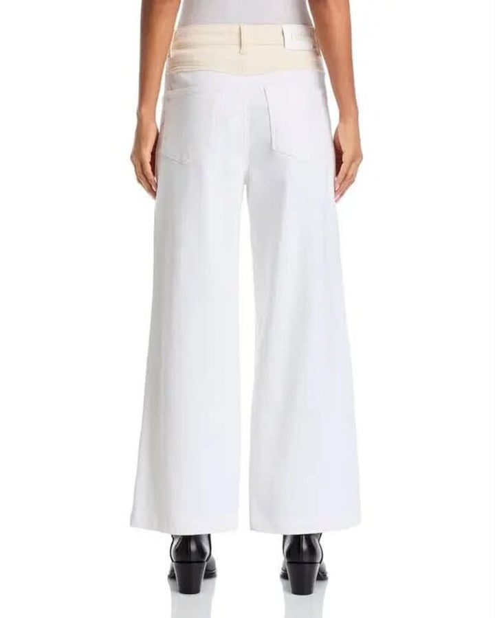 Paige Harper Contrast Yoke Wide Leg Jeans - Size 26