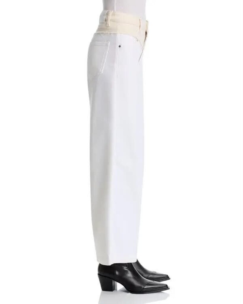 Paige Harper Contrast Yoke Wide Leg Jeans - Size 26