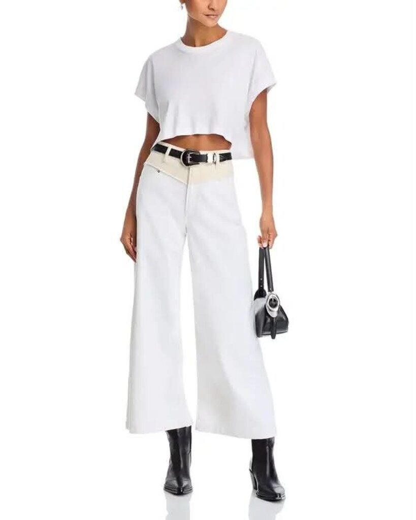 Paige Harper Contrast Yoke Wide Leg Jeans - Size 26
