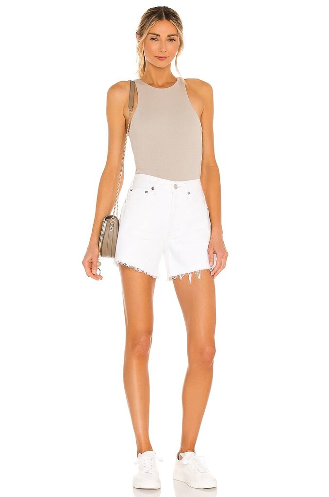 Agolde Parker Long Short in Panna Cotta - Size 28(Retails $158)