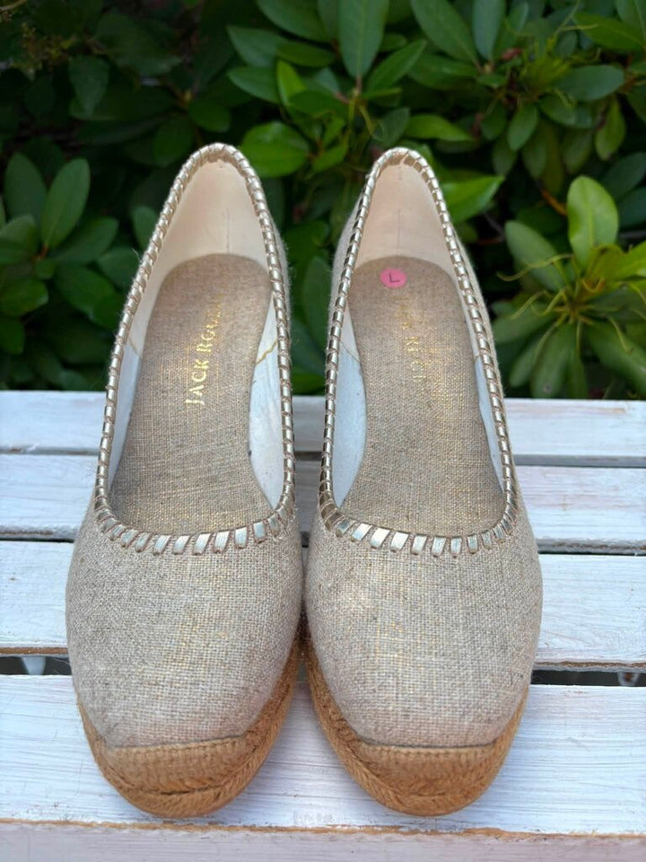 Jack Rogers Palmer Espadrille Wedges - Size 7