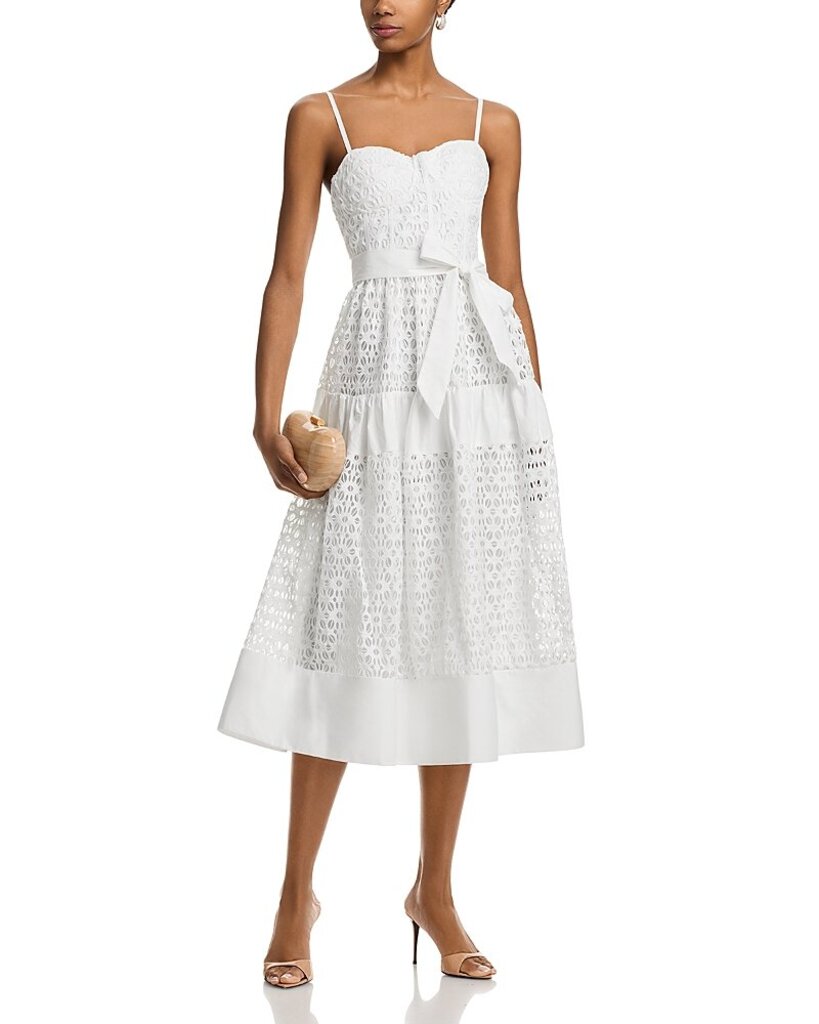 Aqua NWT Eyelet Midi Dress - Size Small(Retails $128)