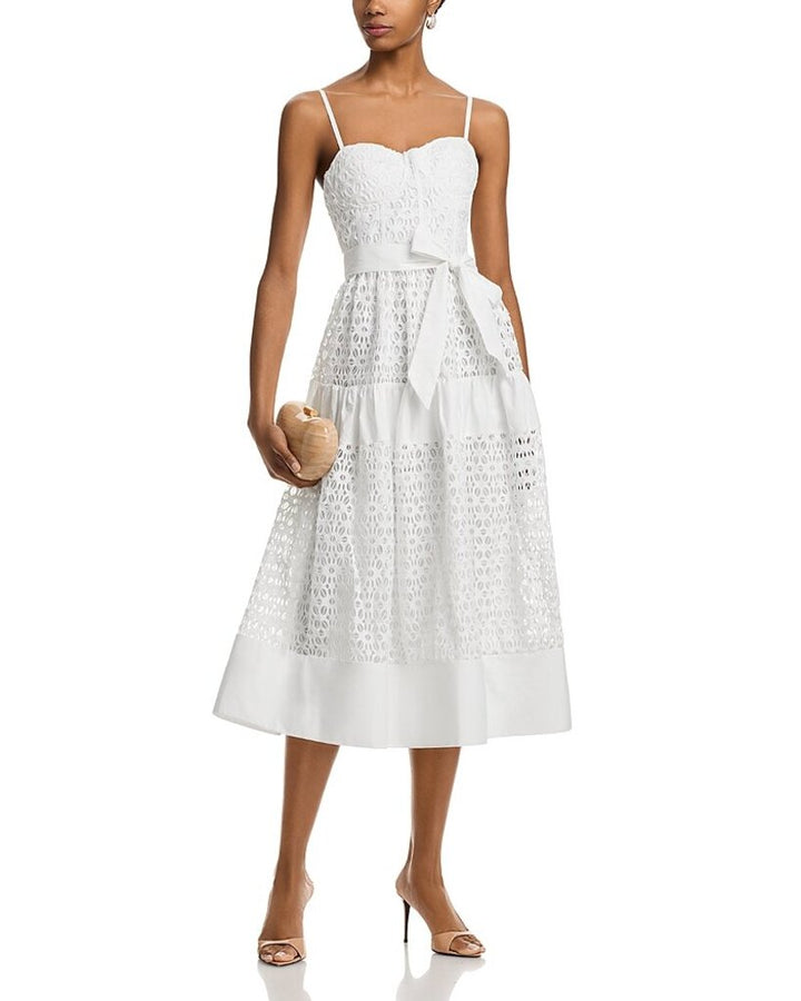 Aqua NWT Eyelet Midi Dress - Size Small(Retails $128)