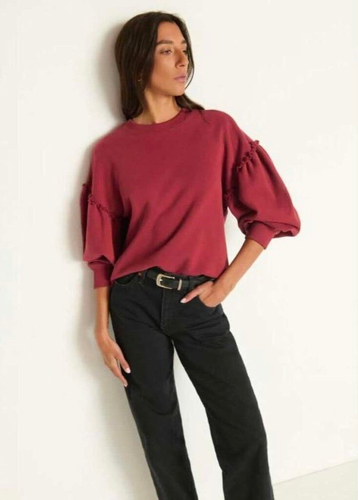 Nation LTD Pullover In Red - Size Medium