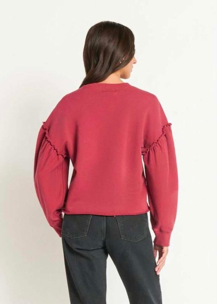 Nation LTD Pullover In Red - Size Medium