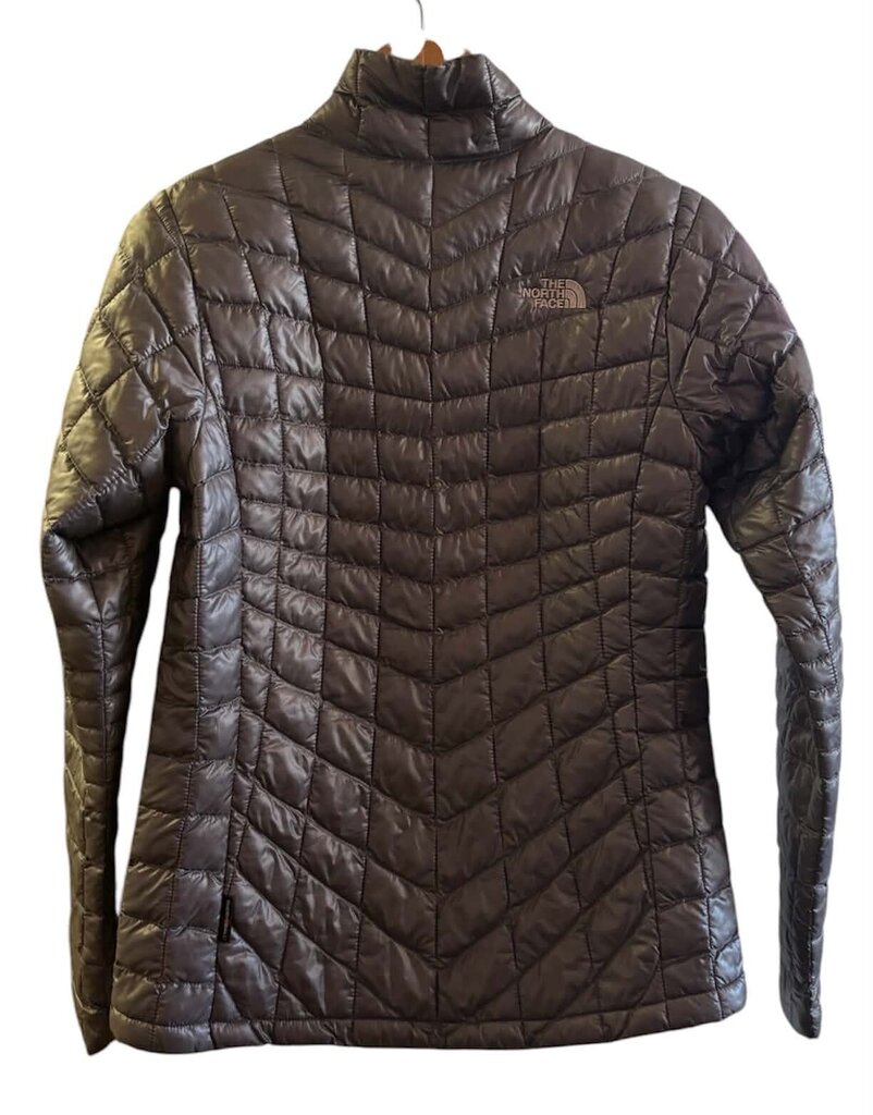 North Face ThermoBall Quilted Jacket In Grey - Size Small