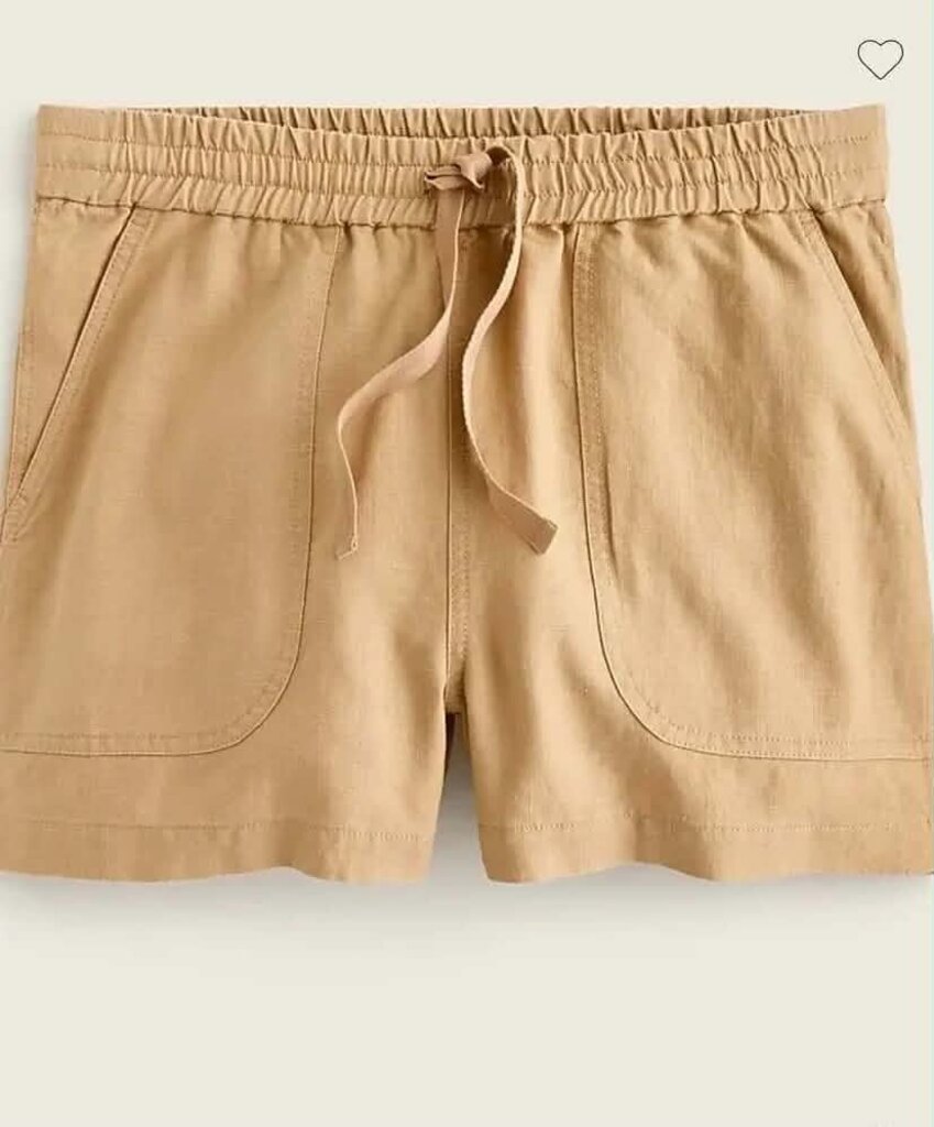 J Crew Seaside Shorts In Tan - Size Medium