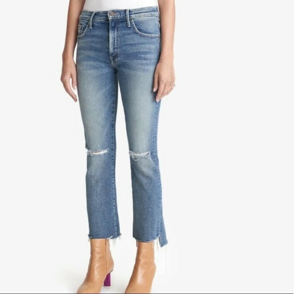 Mother The Insider Crop Step Fray Jeans - Size 26