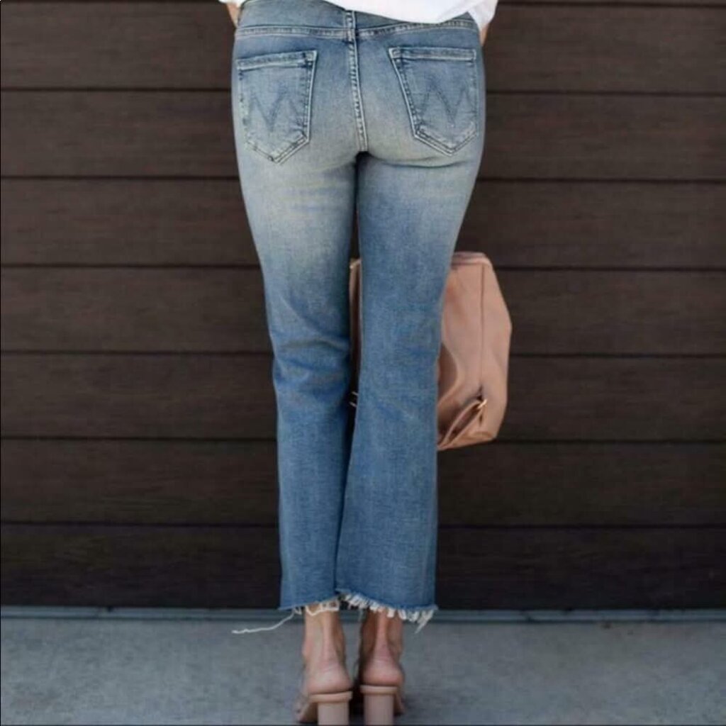 Mother The Insider Crop Step Fray Jeans - Size 26