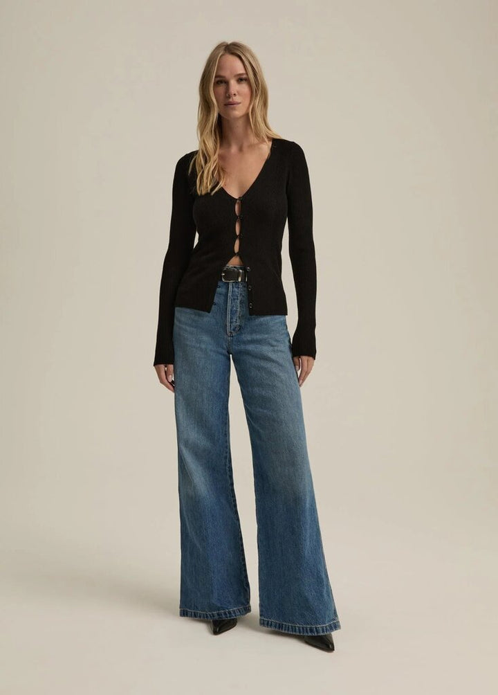 Favorite Daughter The Masha Super High Rise Petite Wide Leg in Long Beach - Size 26 (Retails for $218)