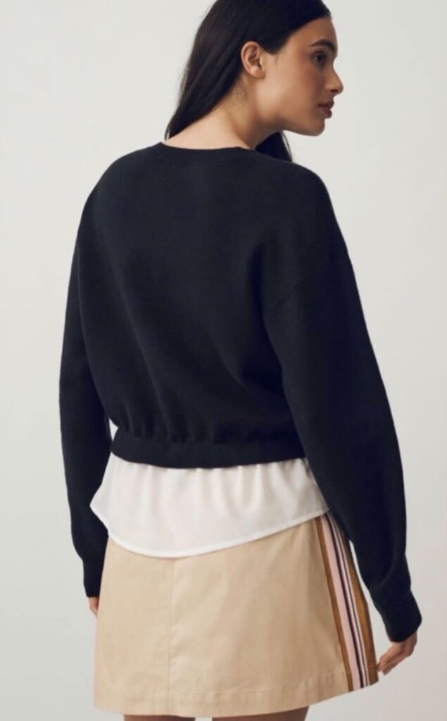 Maeve The Gemini Twofer Pullover Sweater - Size Small