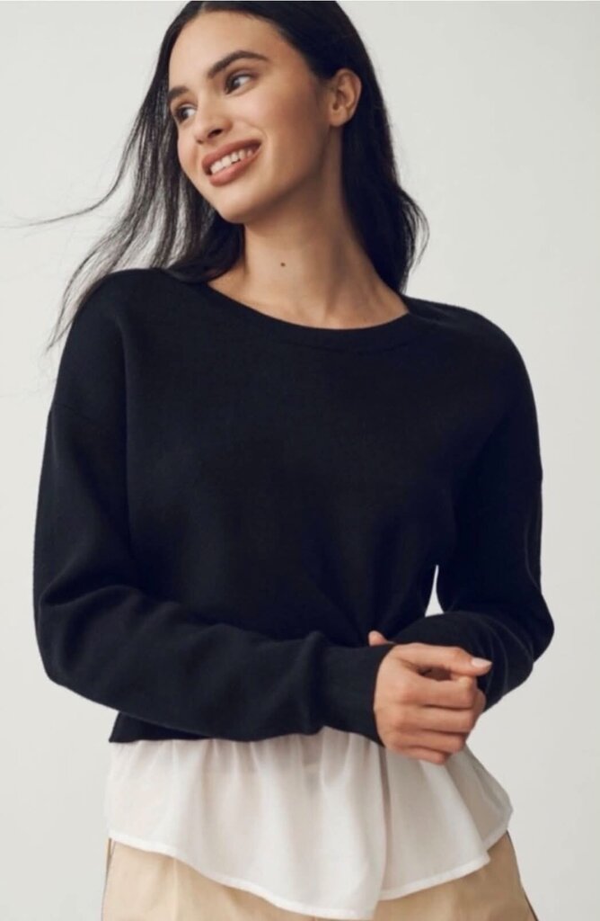 Maeve The Gemini Twofer Pullover Sweater - Size Small