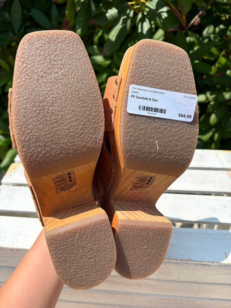 Free People Mallory Criss Cross Platform Clogs - Size 8 (Retails for $157)