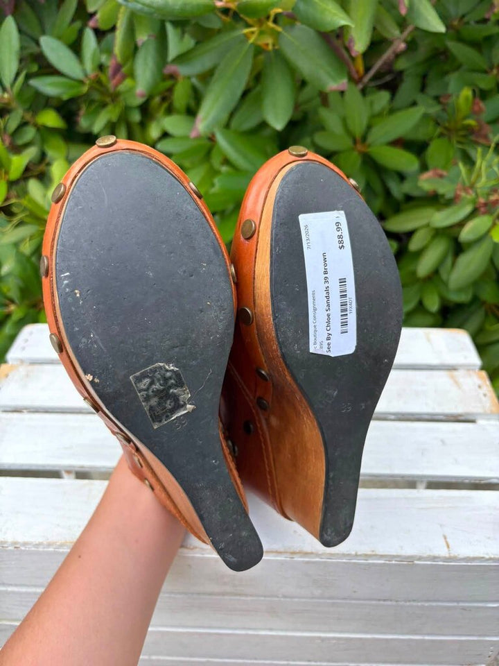 See By Chloe Slingback Wedge Clogs - Size 39