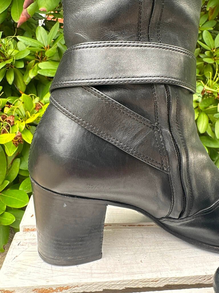 Gucci Dionysus Leather Riding Boots - Size 38