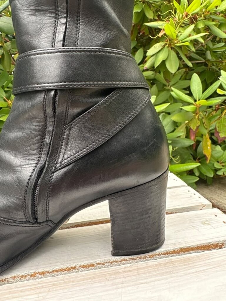Gucci Dionysus Leather Riding Boots - Size 38