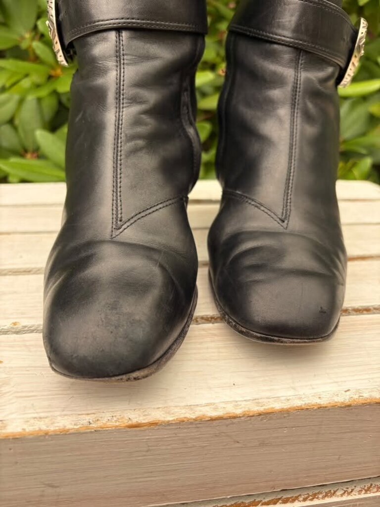 Gucci Dionysus Leather Riding Boots - Size 38