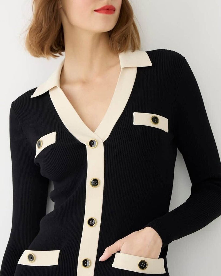 J Crew NWT Contrast Mini Sweater Dress in Supersculpt Yarn - Size Medium