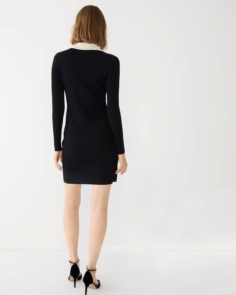 J Crew NWT Contrast Mini Sweater Dress in Supersculpt Yarn - Size Medium