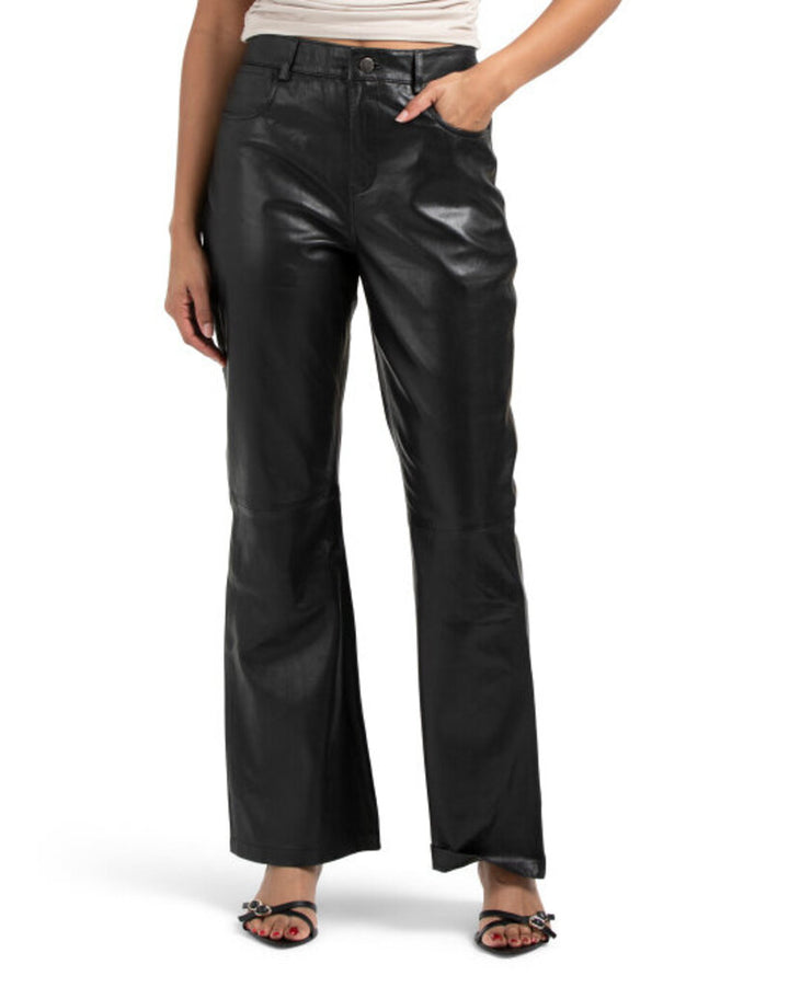 Bod & Christensen NWT Leather Le Flair Pants - Size 12