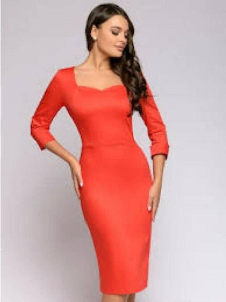 Boden Sweetheart Midi Dress Red- Size 10P
