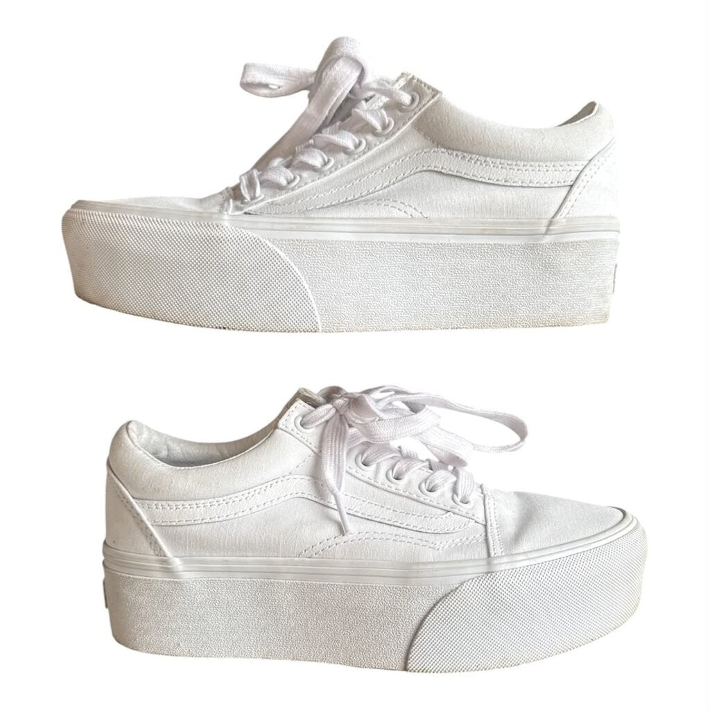 Old Skool Platform Vans - Size 7