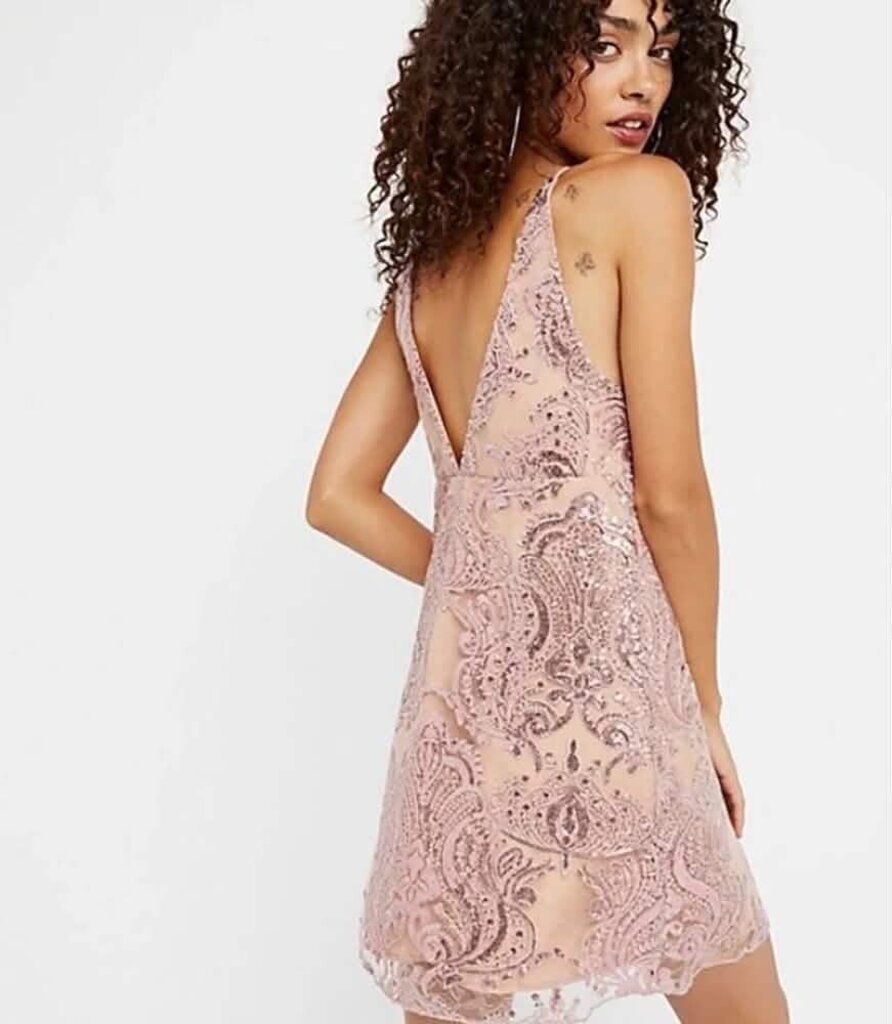 Free People Night Shimmers Mini Dress - Size 6