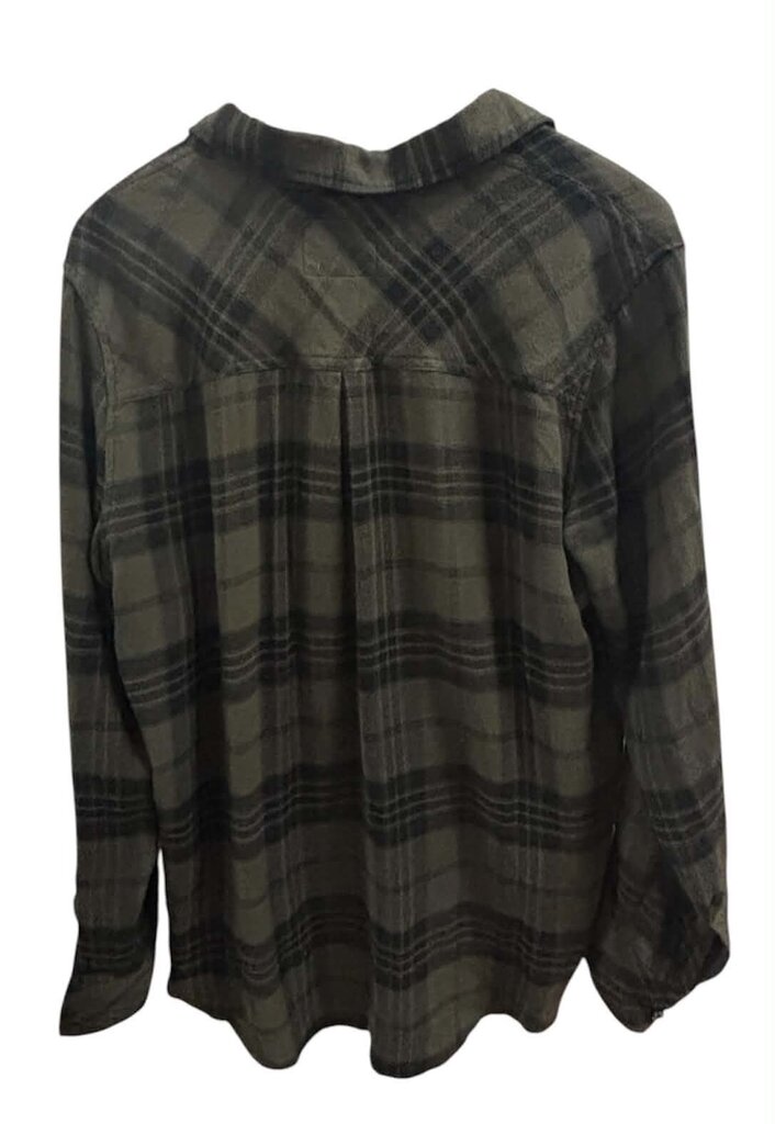 Rails Hunter Button Up Top In Green - Size Large