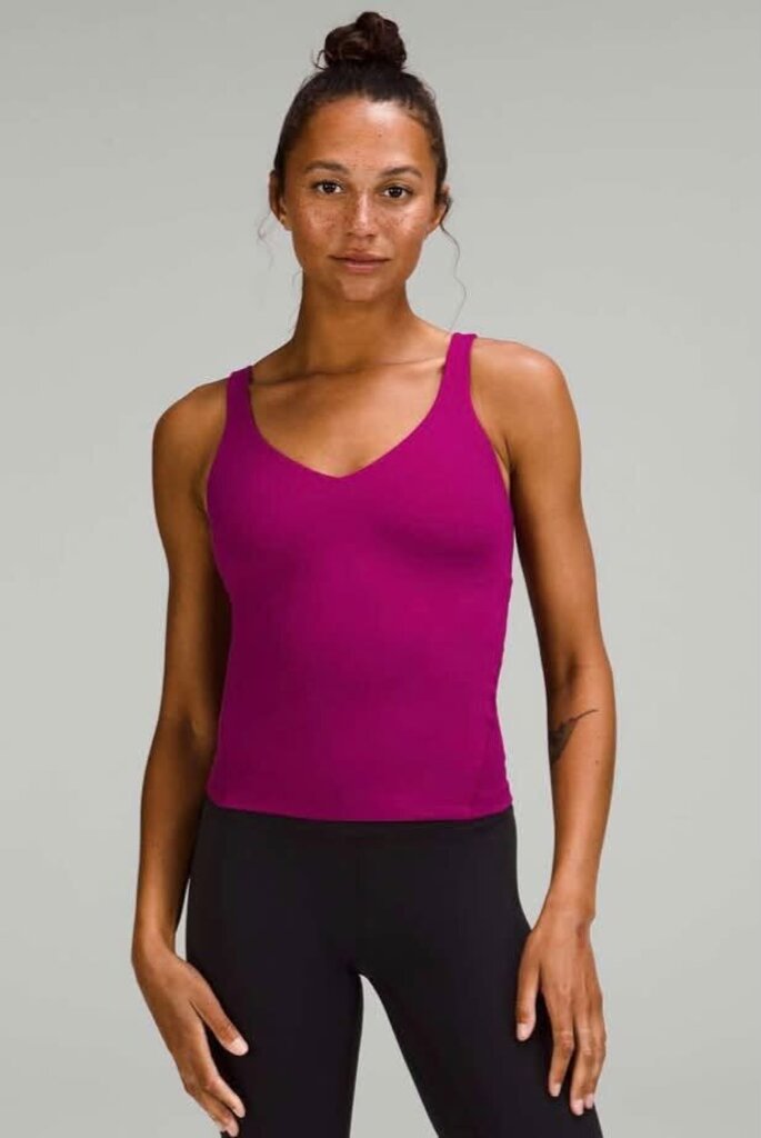 Lululemon Align Waist-Length Tank Top In Magenta Purple - Size 6 (Retails For $68)