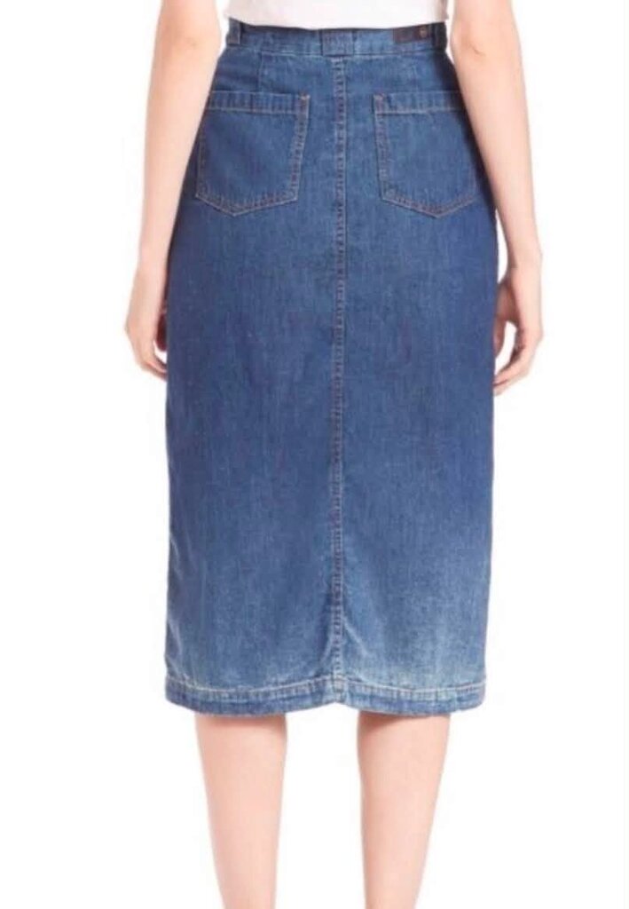 Adriano Goldschmied Thea Calf Length Jean Skirt - Size 27