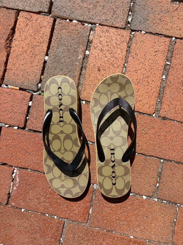 Coach Lynn Wedge Flip-Flop Sandals - Size 10