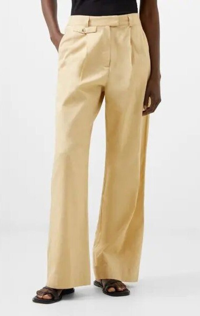 French Connection NWT Alania City Pleat Wide Leg Pants - Size 4 (Retails for $118)