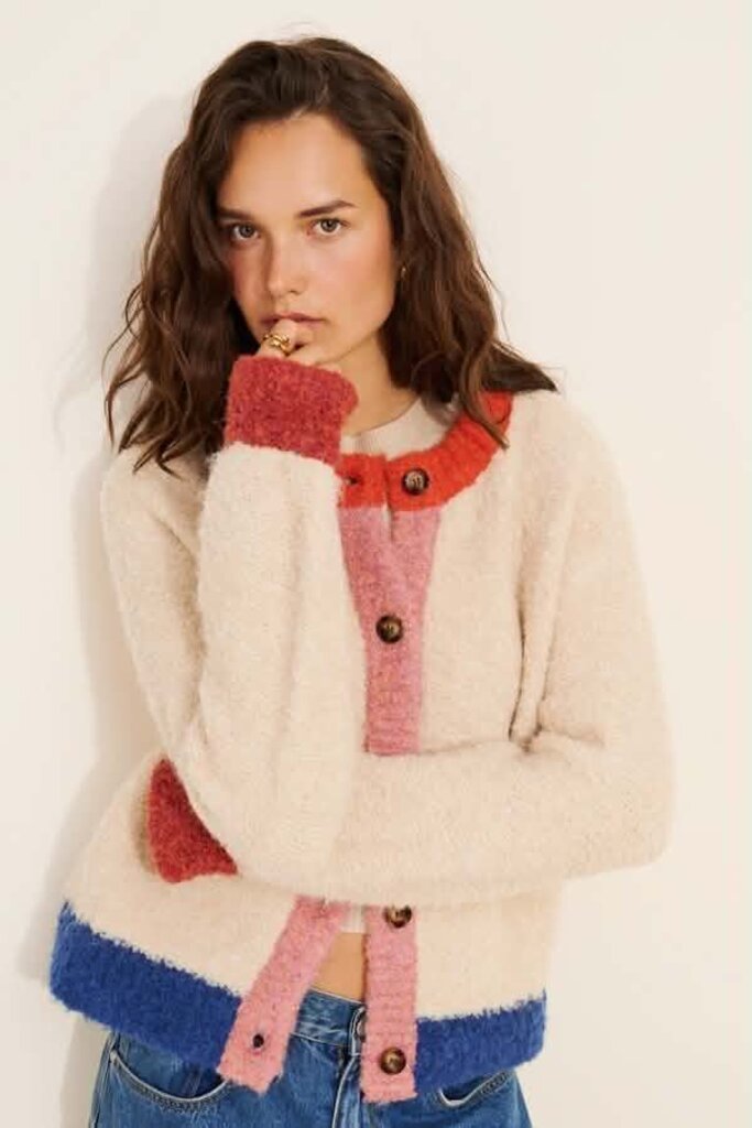 FRNCH Cyclamen Cardigan - Size Medium
