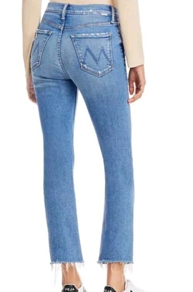 Mother The Tripper Ankle Fray Jeans in Play Like A Pirate Wash - Size 25