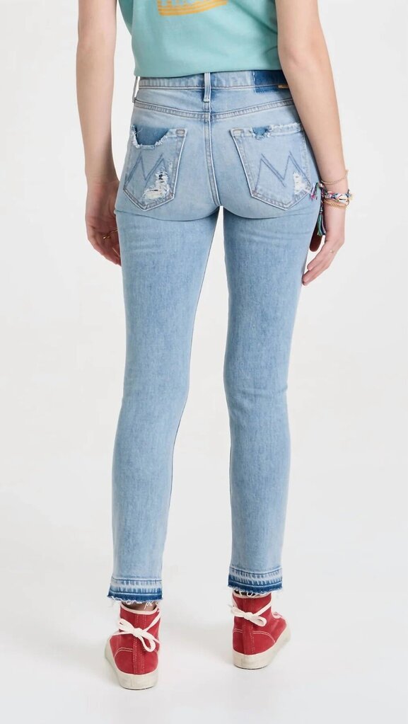 Mother Rascal Ankle Undone Hem Jeans in Vacation Temptation - Size 29 (Retails for $288)