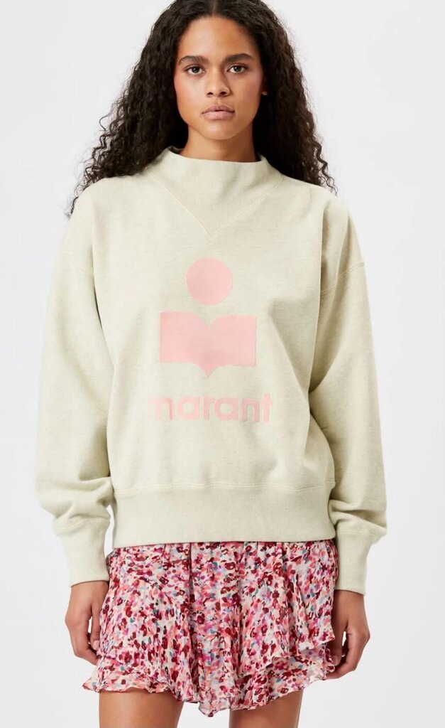 Isabel Marant Etoile Moby Sweatshirt In Light Yellow/Powder - Size 40 ( US 8 )