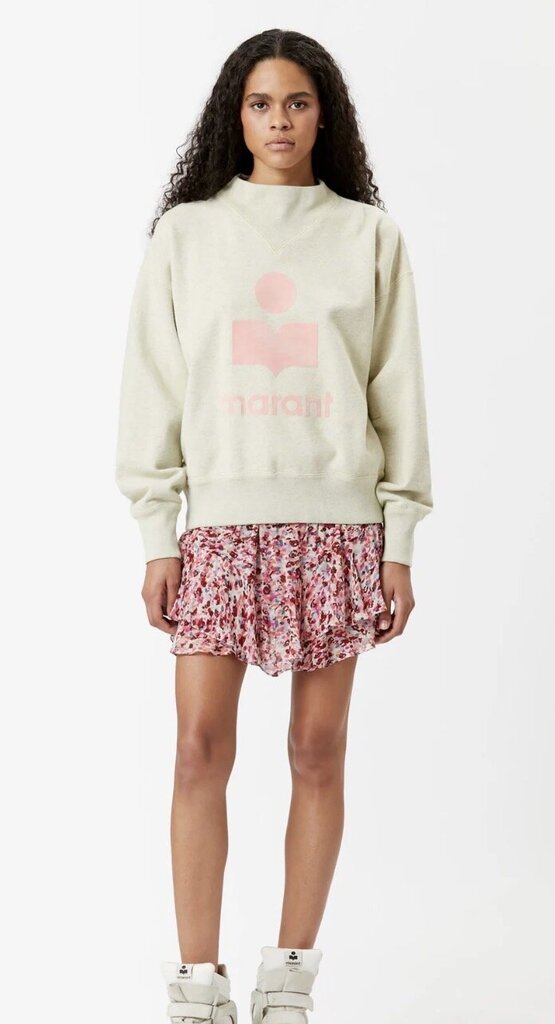 Isabel Marant Etoile Moby Sweatshirt In Light Yellow/Powder - Size 40 ( US 8 )