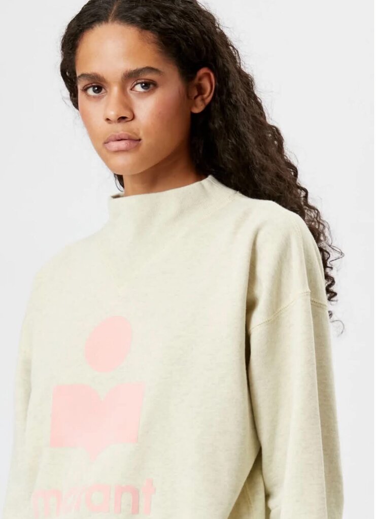Isabel Marant Etoile Moby Sweatshirt In Light Yellow/Powder - Size 40 ( US 8 )