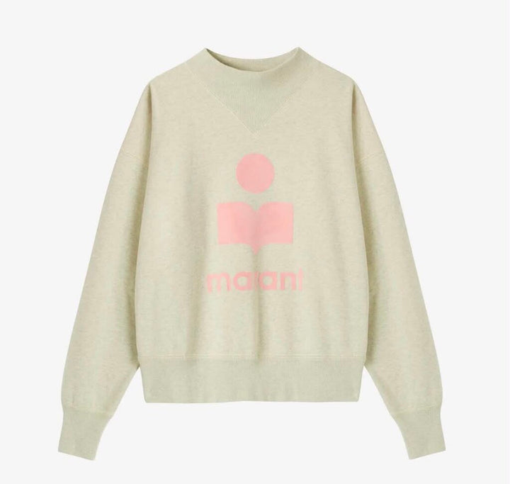 Isabel Marant Etoile Moby Sweatshirt In Light Yellow/Powder - Size 40 ( US 8 )