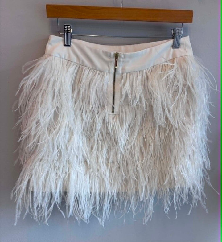 Club Monaco Tiered Feather Skirt - Size 4
