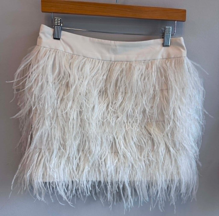 Club Monaco Tiered Feather Skirt - Size 4