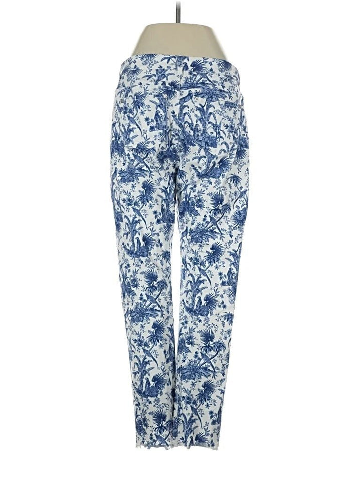 Tyler Boe Jeanna Tropical Pants In Blue - Size 2