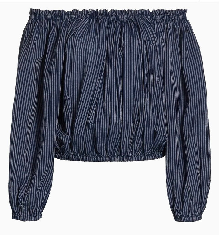 Rag & Bone Mimi Off The Shoulder Stripe Top - Size Medium